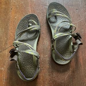 Green grey Chacos